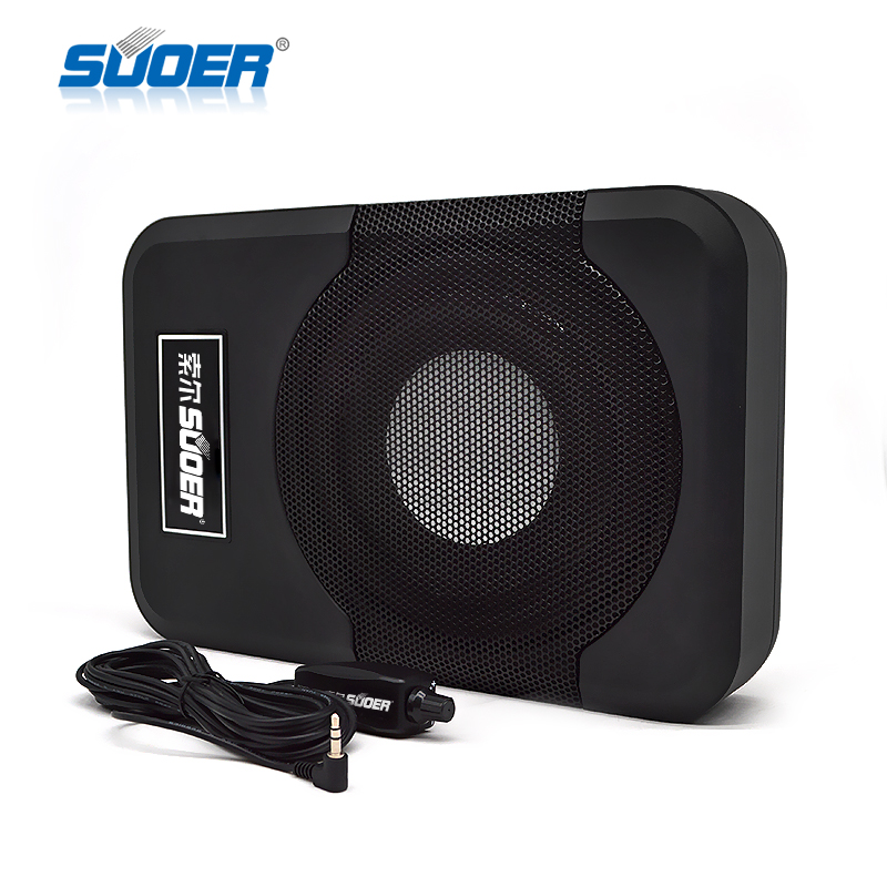 Suoer KH-6000w Hot Sale 8 inch flat subwoofer car underseat rms 300w sub auto subwoofer